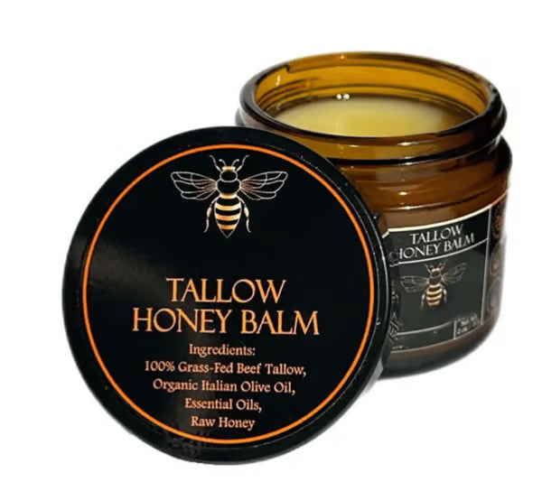 🏆Flash Sale⚡ 50K+ SOLD! Almost Gone-💥⏰Organic Grass-Fed Beef Tallow Balm with Raw Honey🔥