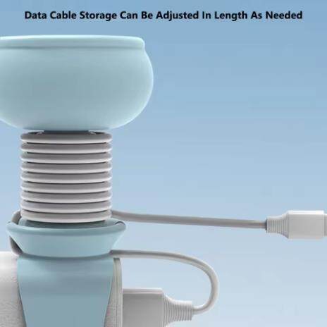 💥Portable Data Cable Winder Cartoon Multi-function Data Cable Buckle Belt Silicone Binding Belt Desktop Cable Storage Buckle