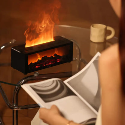 🔥 Fireplace Flame Diffuser Humidifier with Remote ✨