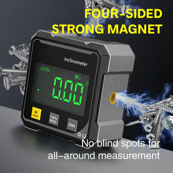 🔥Last Day Discount 49% Off🔥4-Side Magnetic Digital Angle Gauge with Laser