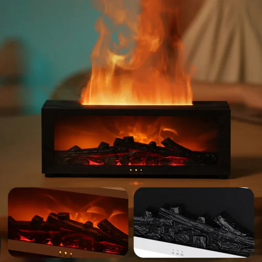 🔥 Fireplace Flame Diffuser Humidifier with Remote ✨