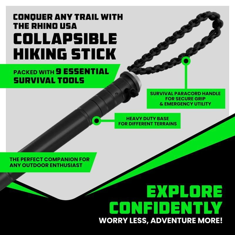 💥70%OFF🔥Tactical Hiking Stick w/ Integrated Survival Kit