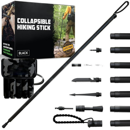 💥70%OFF🔥Tactical Hiking Stick w/ Integrated Survival Kit