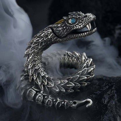 🐉🐍Retro Handmade Dragon Bracelet for Men New Year of the Dragon
