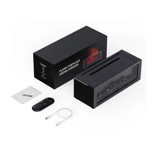 🔥 Fireplace Flame Diffuser Humidifier with Remote ✨