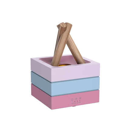 🔥280ml Flame Aroma Diffuser USB Air Humidifier Colorful Atmosphere Light and Remote Control Bonfire Essential Oil Aroma Diffuser