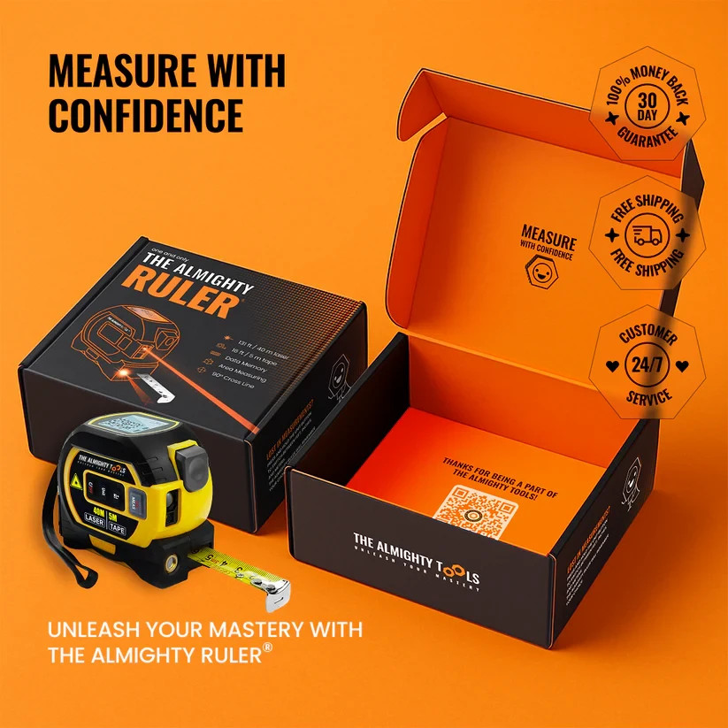 🛠️3 in 1 Laser Tape Measure 📏