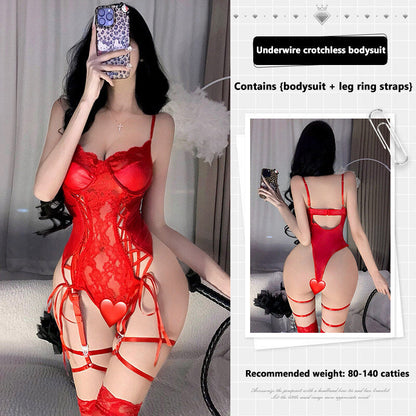 🔥Limited time offer🔥Hollow see-through steel support sexy lingerie😍