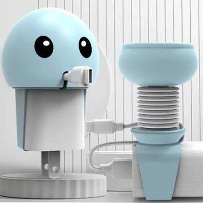 💥Portable Data Cable Winder Cartoon Multi-function Data Cable Buckle Belt Silicone Binding Belt Desktop Cable Storage Buckle