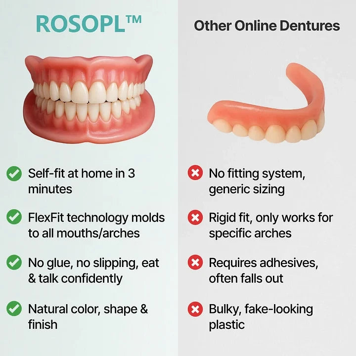 🌎Ends Today: 70% OFF! ROSOPLTM Custom-Fit Full Functional DenturesMake you more confident