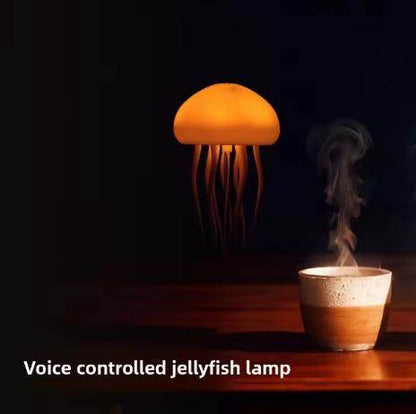 💡Intelligent voice controlled jellyfish lamp charging model full-color gradient atmosphere lamp outdoor creative night light