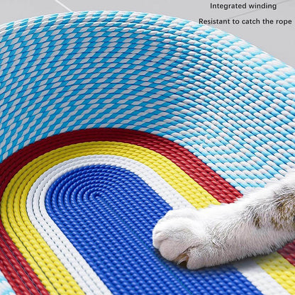 🐱Natural Sisal Cat Scratching Pad for Indoor, Cat Hunting Play Toy & Training Aid, Durable Cat Scratch Mat to Protect Furniture