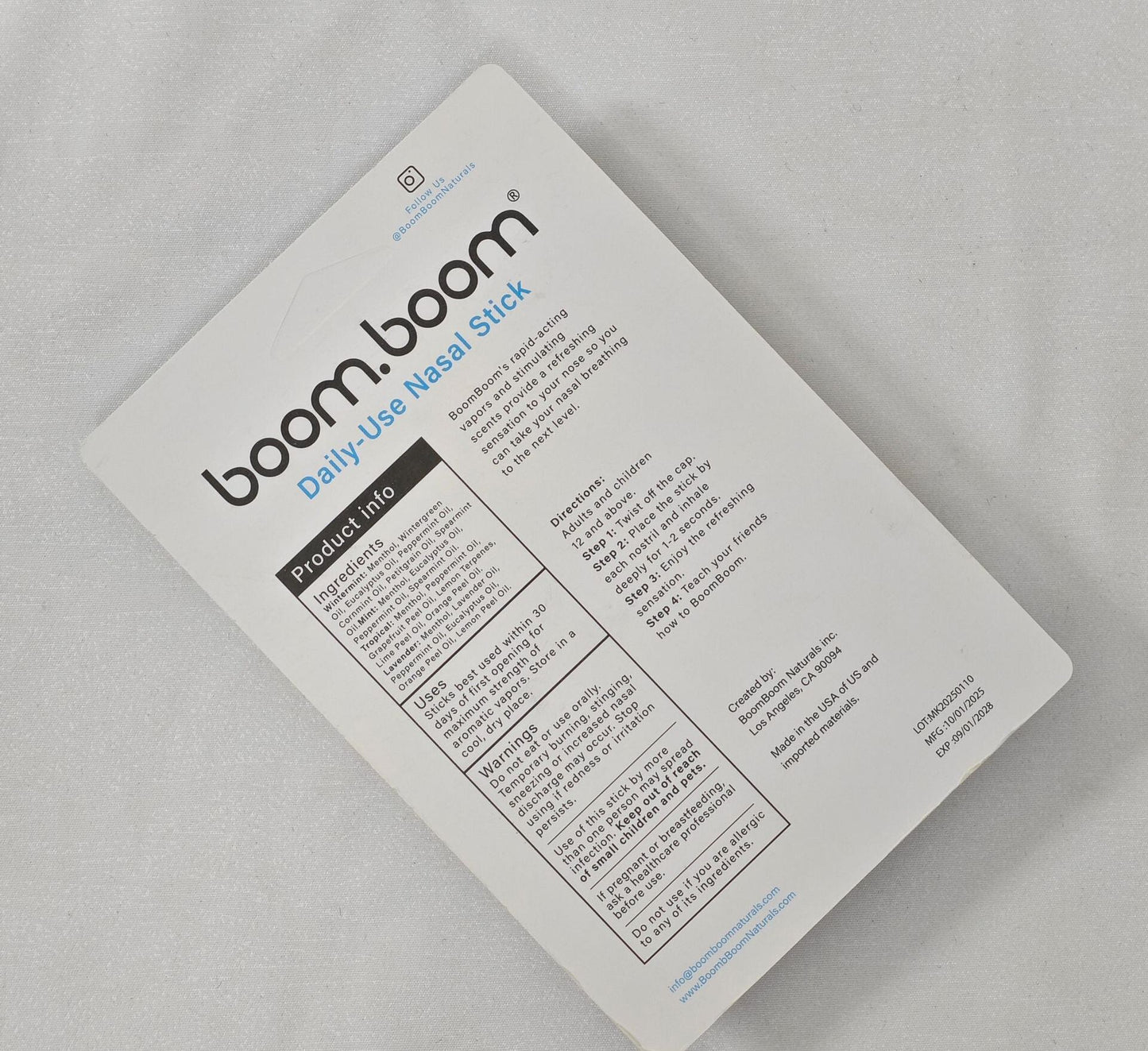 👃💨BoomBoom nasal congestion relief stick