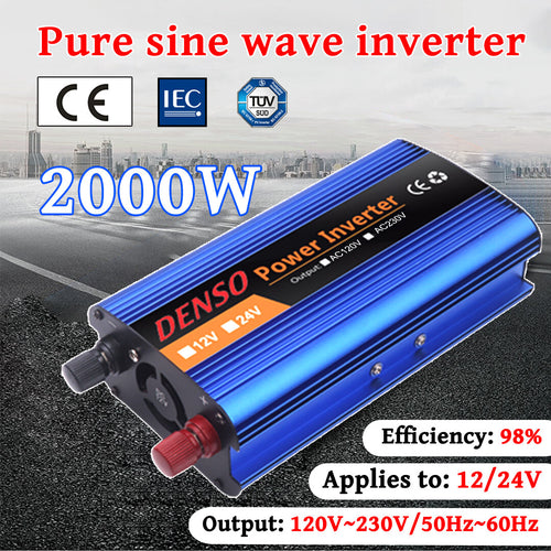 💥Brand new product ⏰limited time offer ⚡️2000W Pure Sine Wave Inverter🔌