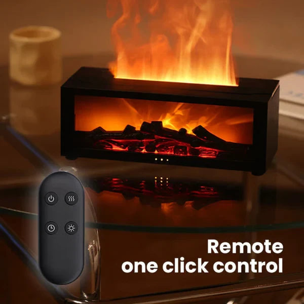 🔥 Fireplace Flame Diffuser Humidifier with Remote ✨
