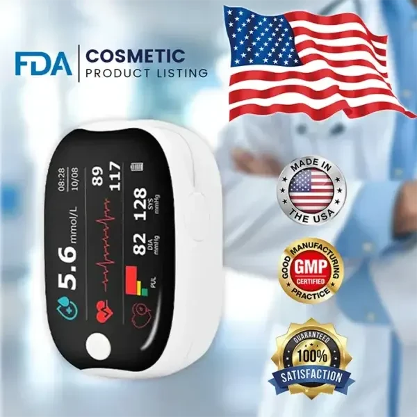 🩸Laser blood glucose meter, ✅ can measure blood glucose, blood oxygen saturation, and blood pressure, 👍🏻 with an accuracy rate of up to 99.9%.