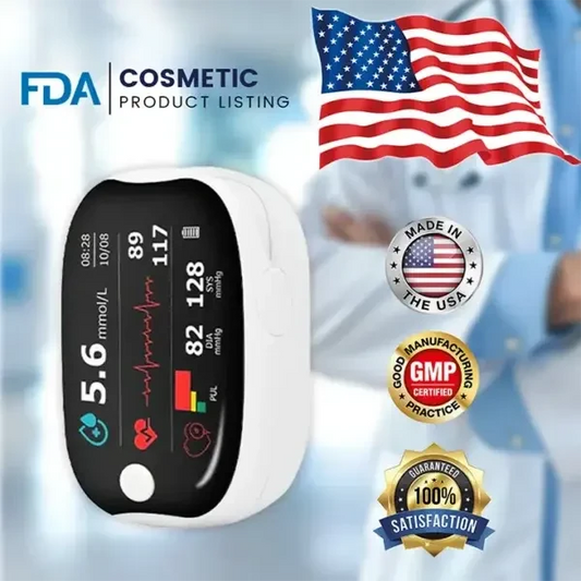 🩸Laser blood glucose meter, ✅ can measure blood glucose, blood oxygen saturation, and blood pressure, 👍🏻 with an accuracy rate of up to 99.9%.